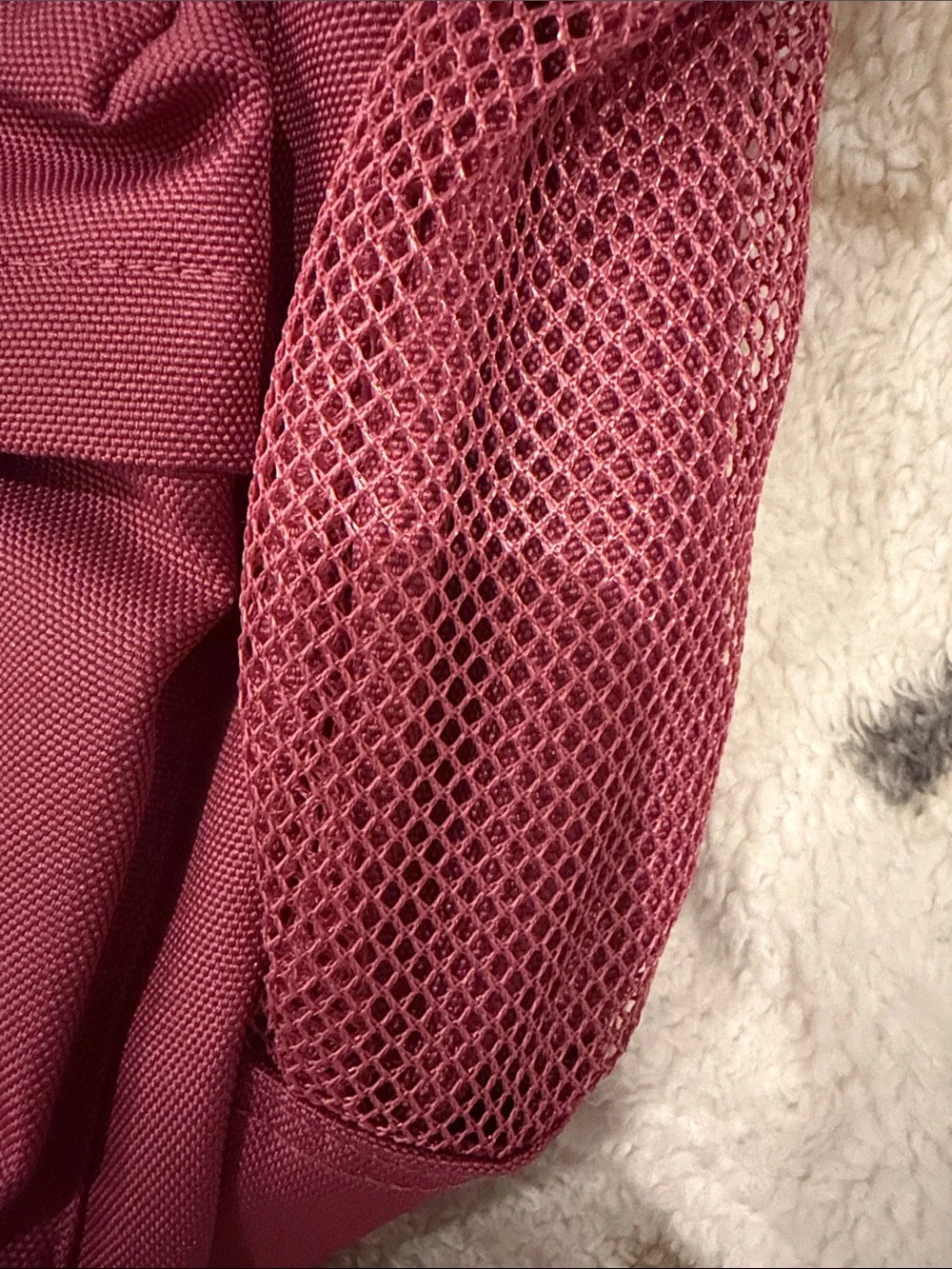 PINK Victoria's Secret Rose Canvas Backpack with Mesh Pockets